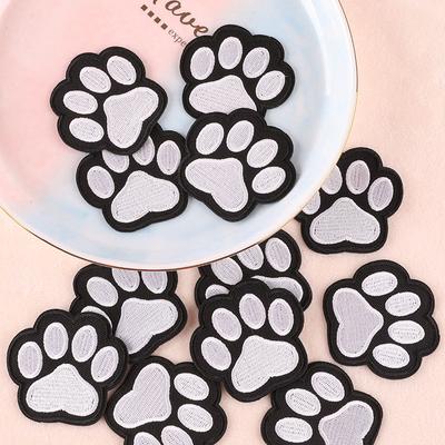 Paw Embroidery Label Clothing Accessories Badge Luggage Accessories DIY Patch Sticker Embroidery Sticker Cloth Sticker