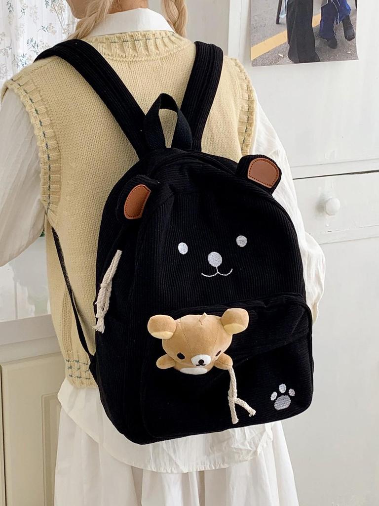 Japanischer Niedlicher Bären-Rucksack, Leicht & Geräumiger Studenten-Schulrucksack, Vielseitig für 2025, Perfekt als Geburtstagsgeschenk