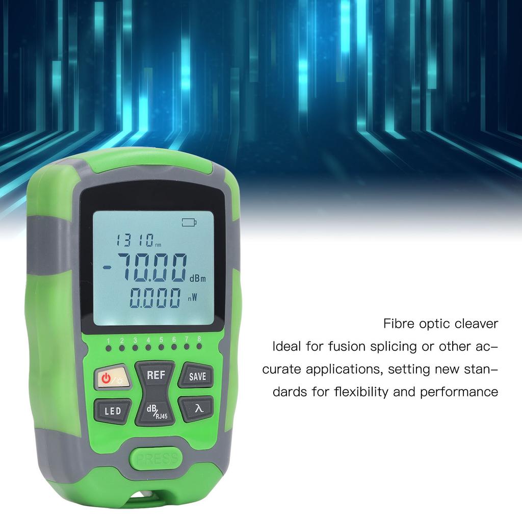 Fiber Optic Tool Kit with Optical Power Meter FC LC Adapter Optic Fiber Cleaver 3 Jaw Plier