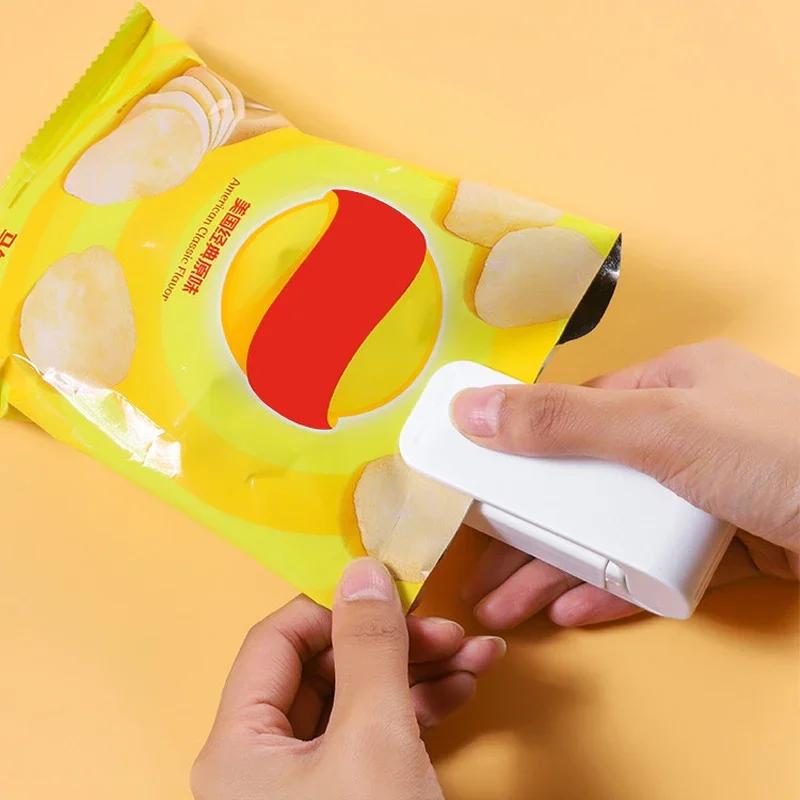 Mini máquina selladora de bolsas térmicas, selladora de paquetes, bolsas térmicas de plástico para alimentos, selladora portátil, selladora térmica para alimentos