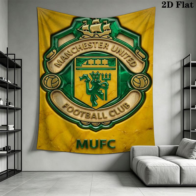 Manchester Crest Emblem Bedding 1 Duvet Cover 2 Pillowcase Without Core Soft And Comfortable Christmas Birthday Gift Bedding Set