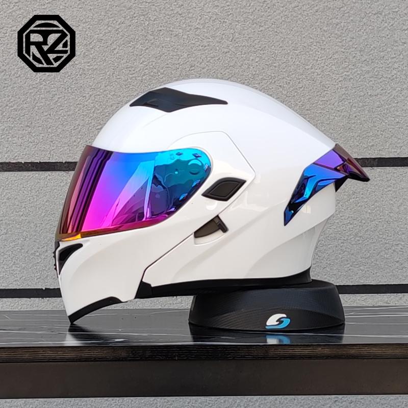 ORZ High Quality Motorcycle Full Face Helmet Four Seasons Motocross Racing Modular Flip Up Casco Moto Men Women Off Road Helmet