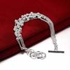 925 Silver Bracelet For Women Fine Jewelry Wholesale Real Pure Six Tassels Beads Ol Female Simple Special Brand Gift Ch101