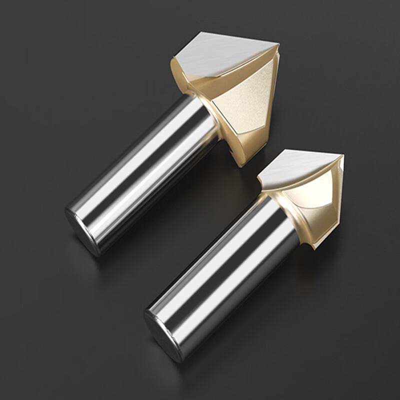 90-Degree V-Groove Woodworking Router Bit