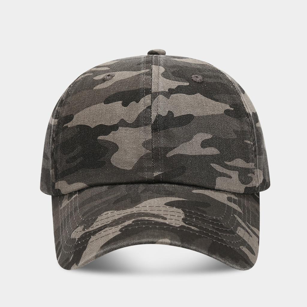 Vintage Camouflage Baseball Cap With Sun Protection For Outdoor Activities