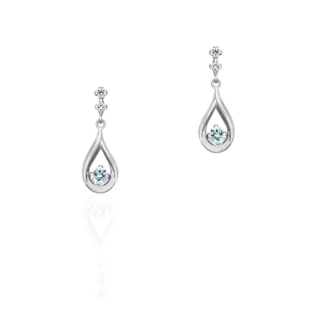 10K White Gold Earrings 151746153201 canal4℃ (Canal 4℃) (WG)