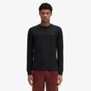 Fred Perry [Baseline] Long Sleeve Twin Tip T-Shirt - Black/Carrington Road Brick/Whiskey Brown Afpm2439602-W68