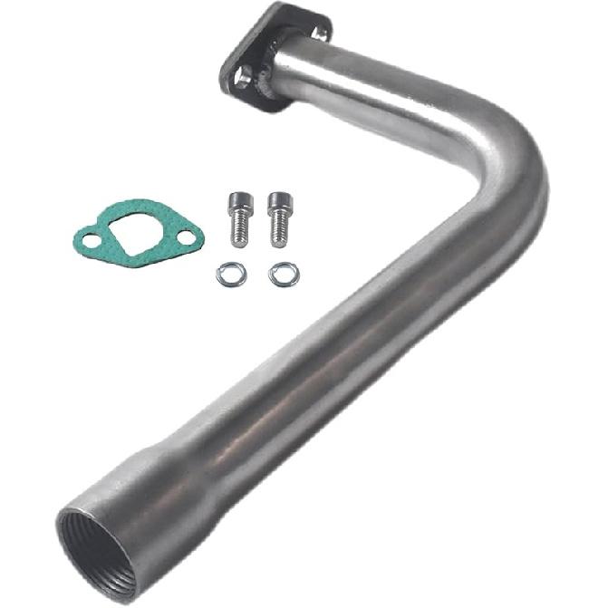 Upgrade Exhaust Pipe With Female Threaded For Predator 212Cc 196Cc Go Kart& Mini Bike, For Coleman Powersports CT200U,CT200U-EX,BT200X, For Honda