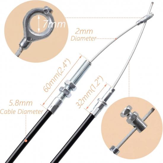 Universal Throttle Cable 60 Inch Long For Manco 8252 Cart ASW Go Kart Motorcycle Gas Scooter Minibike Buggy