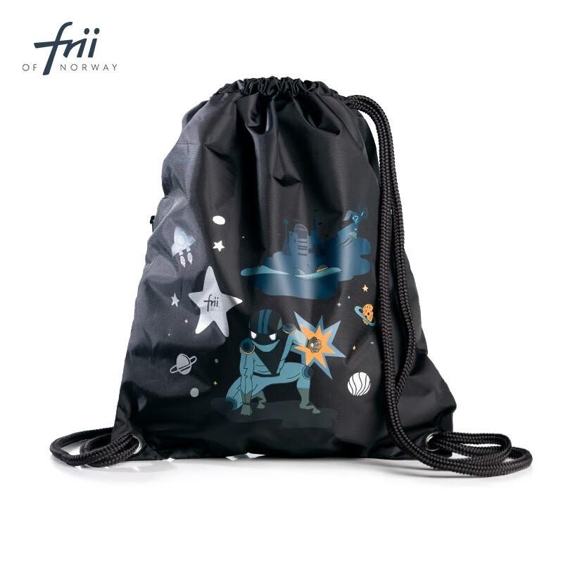 FRII OF NORWAY Children's Drawstring Closure Bag, Water-Resistant Sports Backpack Storage Bag for Boys