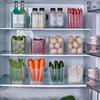 KATEI STORY Japanese Refrigerator Side Door Storage Box, Vegetable And Food Fruit Classification Organizer, Interior Food-Grade, Set of 3