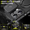 Rotating Folding Stand Matte Case For Xiaomi 14T Magnetic Armor Phone Case For Xiaomi 14T 14 T Pro Slide Camera Protection Cover