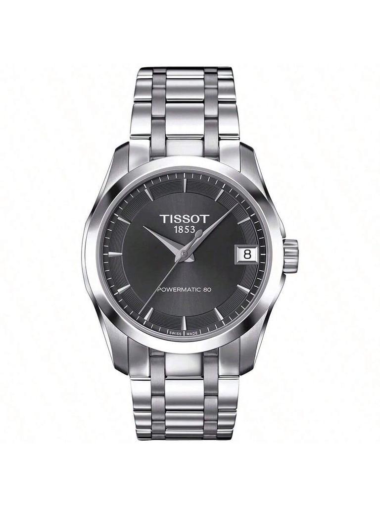 Tissot Women's Mechanical Watch, 100m Water-resistant, Stainless Steel Strap T035.207.11.061.00