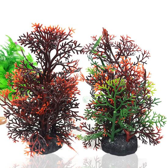 Symulacja plastikowe rośliny wodne akwarium dekoracja krajobrazu zbiornika żółwia