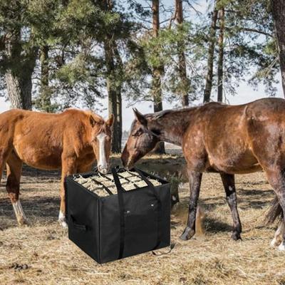 Hay Bag for Barn Stable Extra Large Bale Storage with Top Slow Feed Design Cow Goats