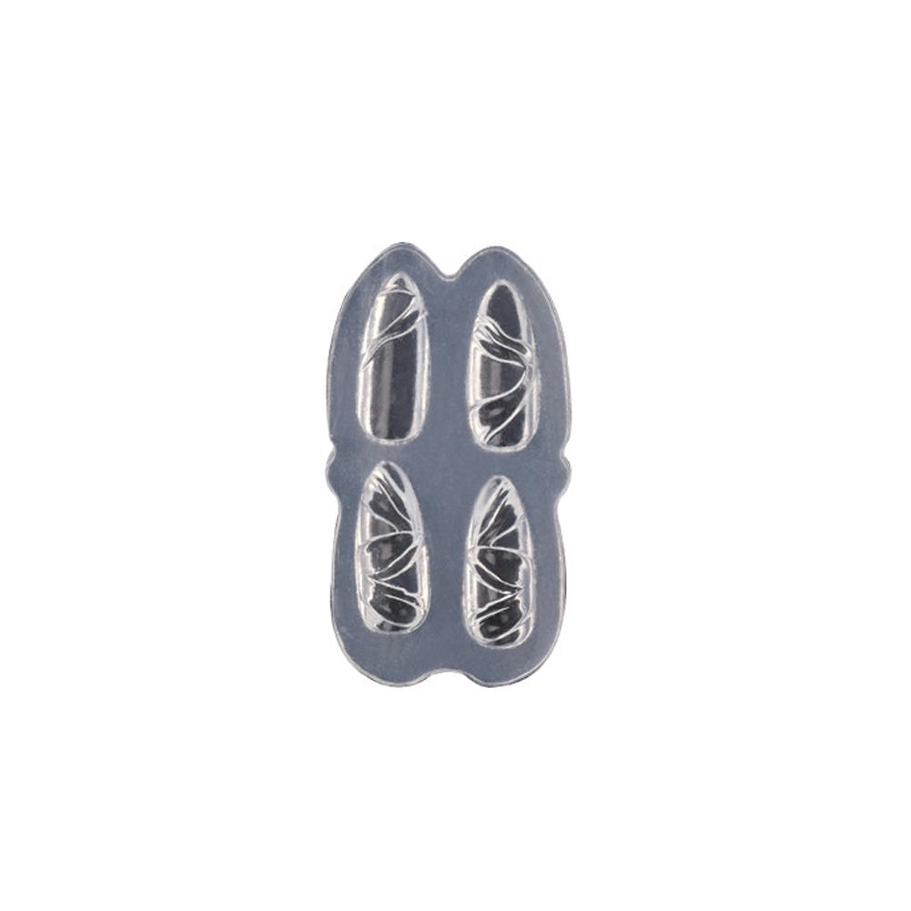 Bowknot Nail Carving Decor Heart Fingernail Love Ornament Stamping  Stencil