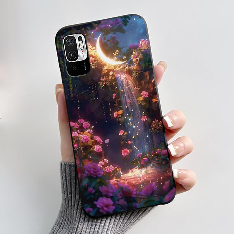 For Xiaomi Redmi Note 10 JE 10T JE Casing Cute Love Rabbit Funny Black Soft Silicone Phone Case For Redmi Note10 JE Bumper Cover