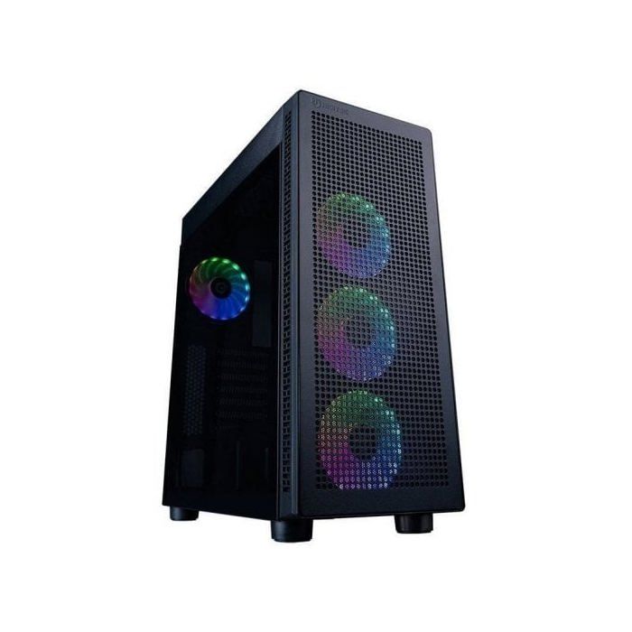 Hiditec H1 Air ARGB Midi Tower Cristal Templado USB 2.0 Negra