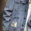 Vintage Jeansjacke Herren Lose Jacke Herren Frühling und Herbst Top