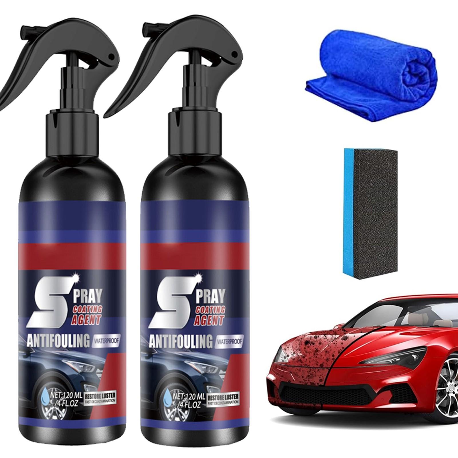 

Multi-Functional Coating Agent, 3 In1 Ceramic Car Coating Spray, High Quick Car Coating Spray Fast-Acting, Nanotechnology Plastic Parts 120ML One Size