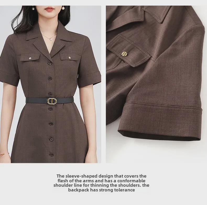 French Commuter Chic: Premium Light Luxury Women's Suit Dress