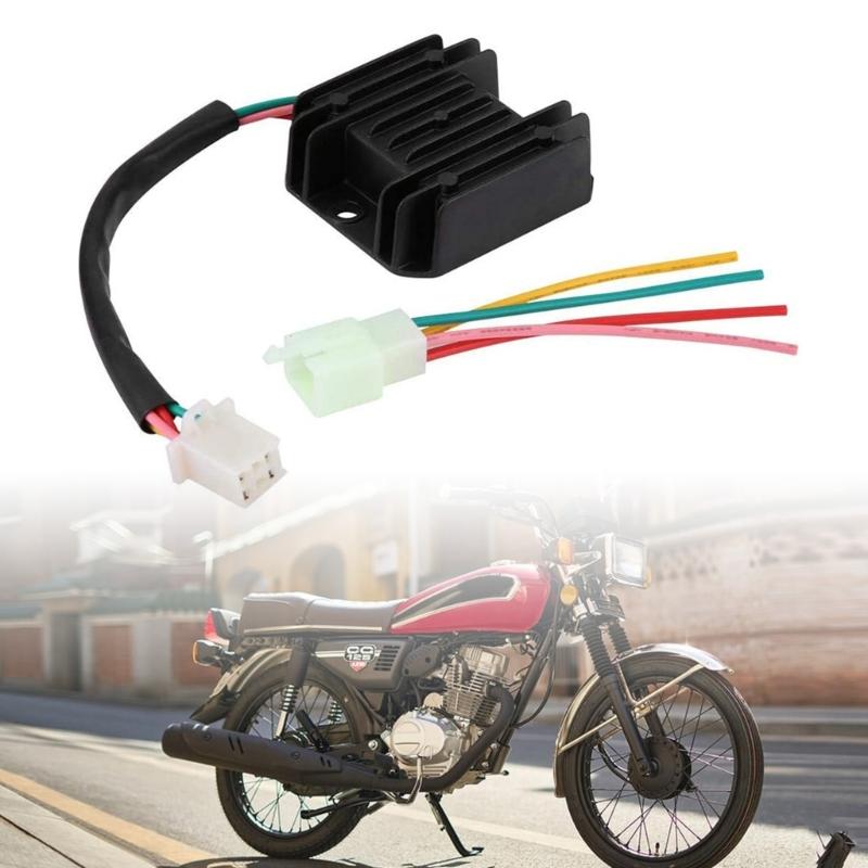 12V Motorbike Beach Biking Enthusiasts Regulator Rectifier With Four Pin Connect For Enhancing Electrical Performances