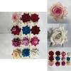 Flower Simulation Velvet For Wedding Decor Home Styling Photography Accessory