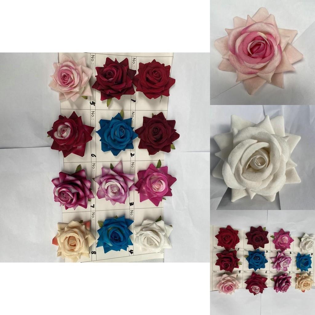 Flower Simulation Velvet For Wedding Decor Home Styling Photography Accessory