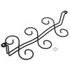 Black Wine Cup Rack 6 Hooks Stemware Rack Decor Hanging Shelf  Under Cabinet