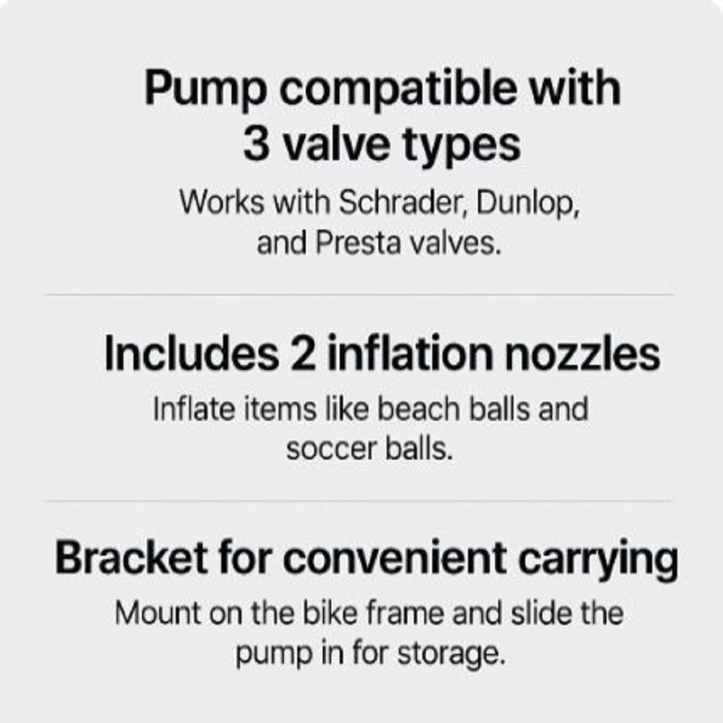 Daiso 28cm Portable Bike Pump