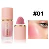 6 Color Liquid Blush Face Contouring Matte Blush Multifunctional Easy Color Blush Silky Texture Delicate Long Lasting Rouge Blush Lipstick Face Makeup