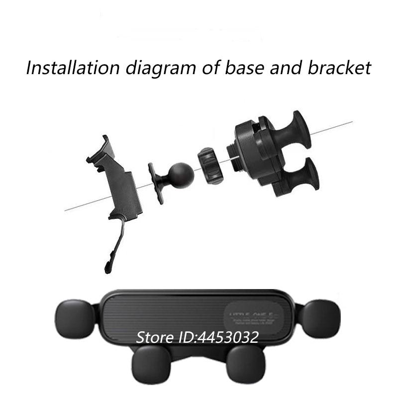 For Volkswagen Golf MK7 7 2014-2020 Car Mobile Phone Holder Air Vent GPS Gravity Navigation Bracket Horizontally Accessories