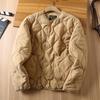 Men's Retro Casual Cotton-Padded Peach Velvet Winter Jacket