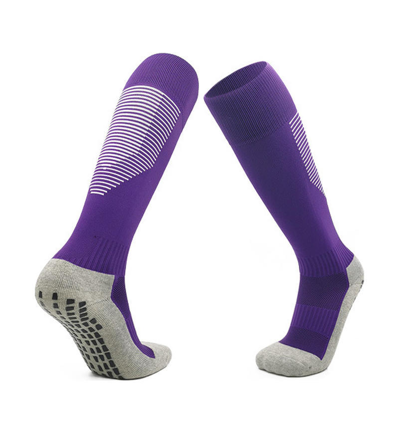 Professional Football Socks Men'S Long Tube Point Rubber Socks Towel Bottom Thickened Sports Non-Slip Socks Sweat-Absorbing High Tube Socks