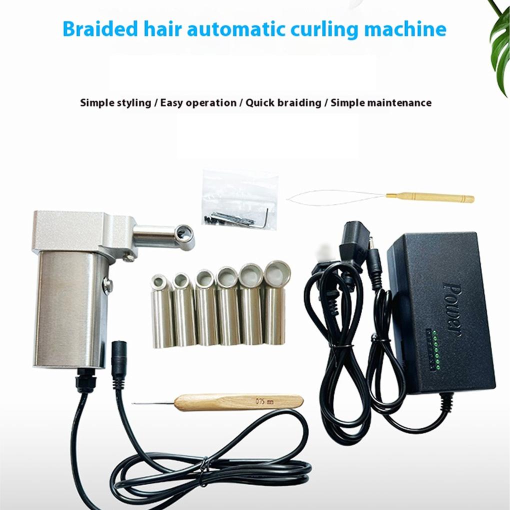 Elektrische Dreadlocks-Maschine Mit Edelstahl-Werkzeugsatz Zum Flechten von Haarverlängerungen Tragbar