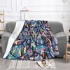 Abstract American Grafitti Art Design Blanket For Sofa Bed Travel Grafitti Banksy Street Art Graffiti Street