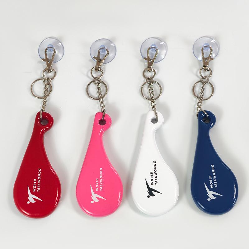 Taekwondo Backpack Pendant: Small Ornaments, Karate Gifts, Head Guard & Foot Target Keychain