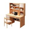 All-in-One Computer Desk with Bookshelf - Storage Space for Home Study & Office
