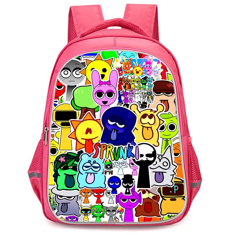 Rhythm Box Sprunki Hra Anime Batoh Studentský Školní Taška Počítačová Taška