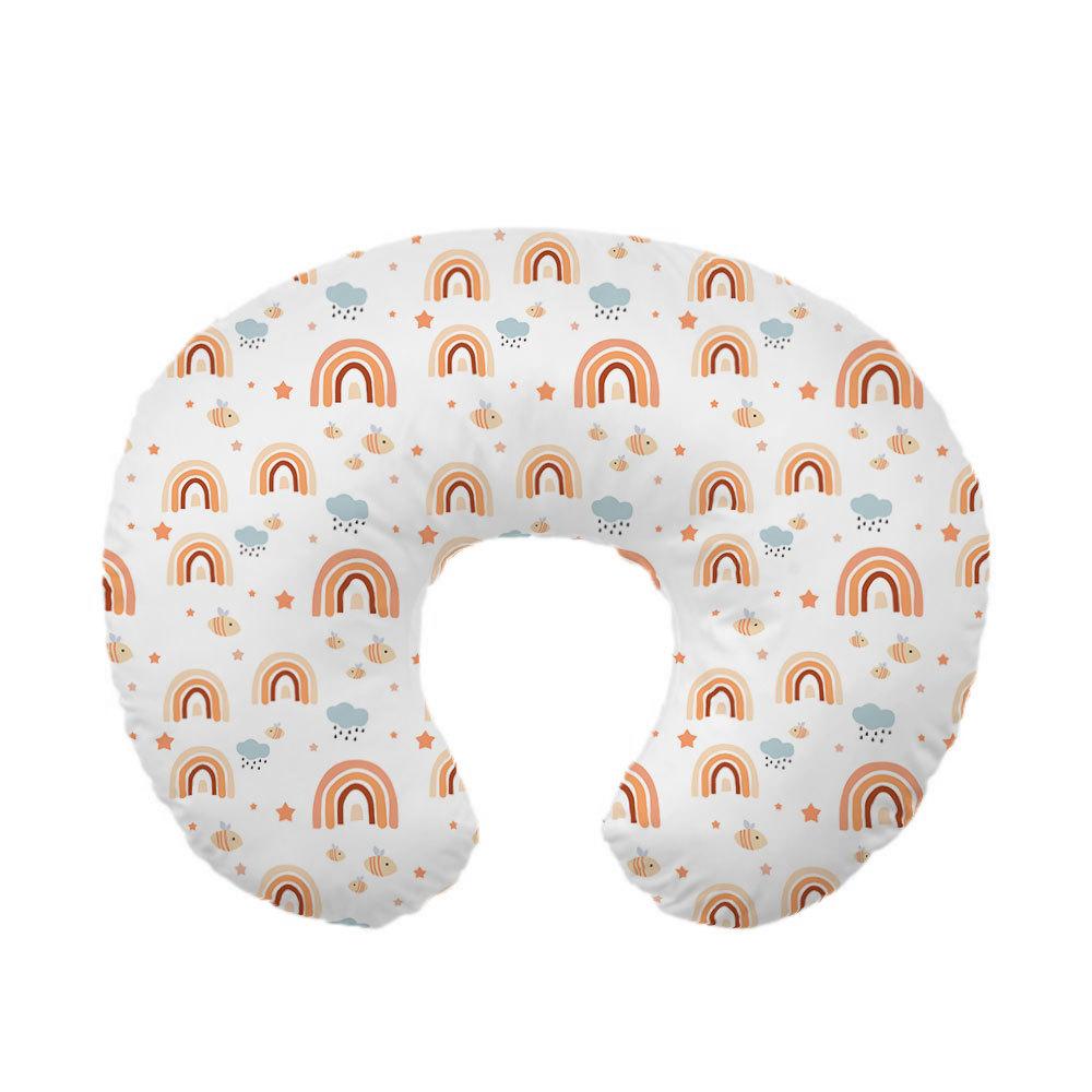 Baby Breastfeeding Pillow Pillowcase Elastic U-shaped Breastfeeding Pillowcase Multifunctional Baby Learning Sitting Pillow Removable Pillowcase