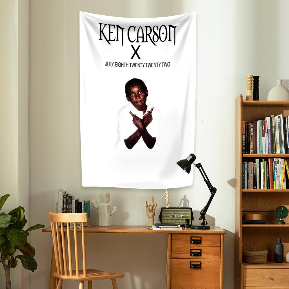 Ken Rapper Carsons Tapestry A Great Chaos Music Album Cover Poster Wall Hanging Decor For Bedroom College Dorm Home Decor Meme F