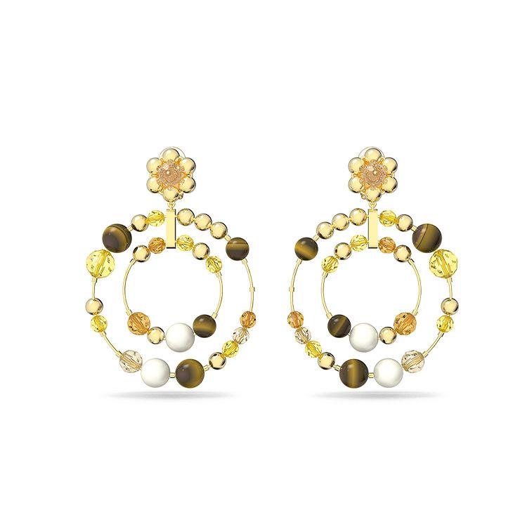 Swarovski Somnia Earrings Gold Plated Women earrings 5618296 Shopping Bag,Gold Plated,F