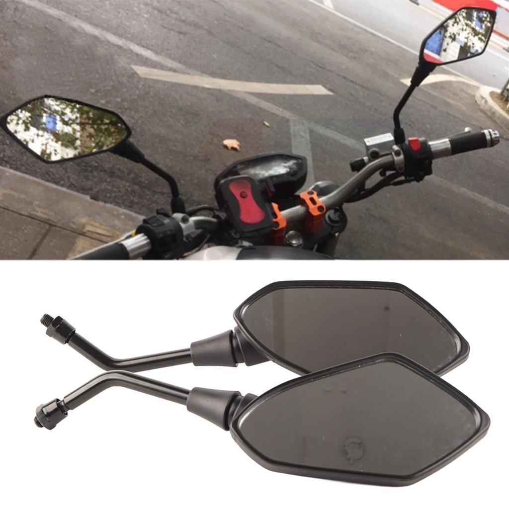 Pair of Motorcycle Modification   Rearview Wing Mirror Motorbike Accessory Black