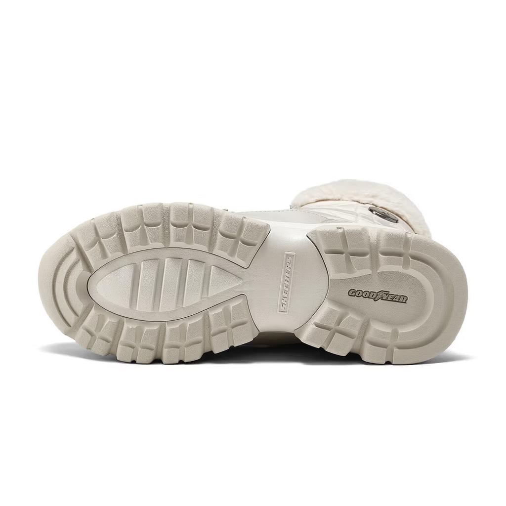 Skechers Modern Comfort Warm Durable Comfortable High-Top Snow Boots Women Boots White 168003-STN