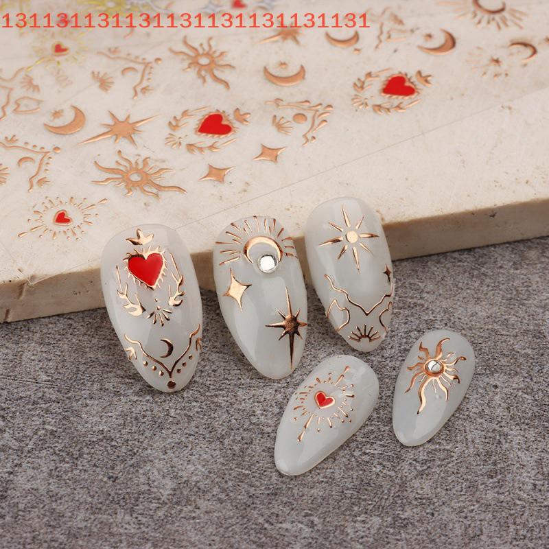 Butterfly Manicure 3D Decals Heart Stickers for Valentine's Day