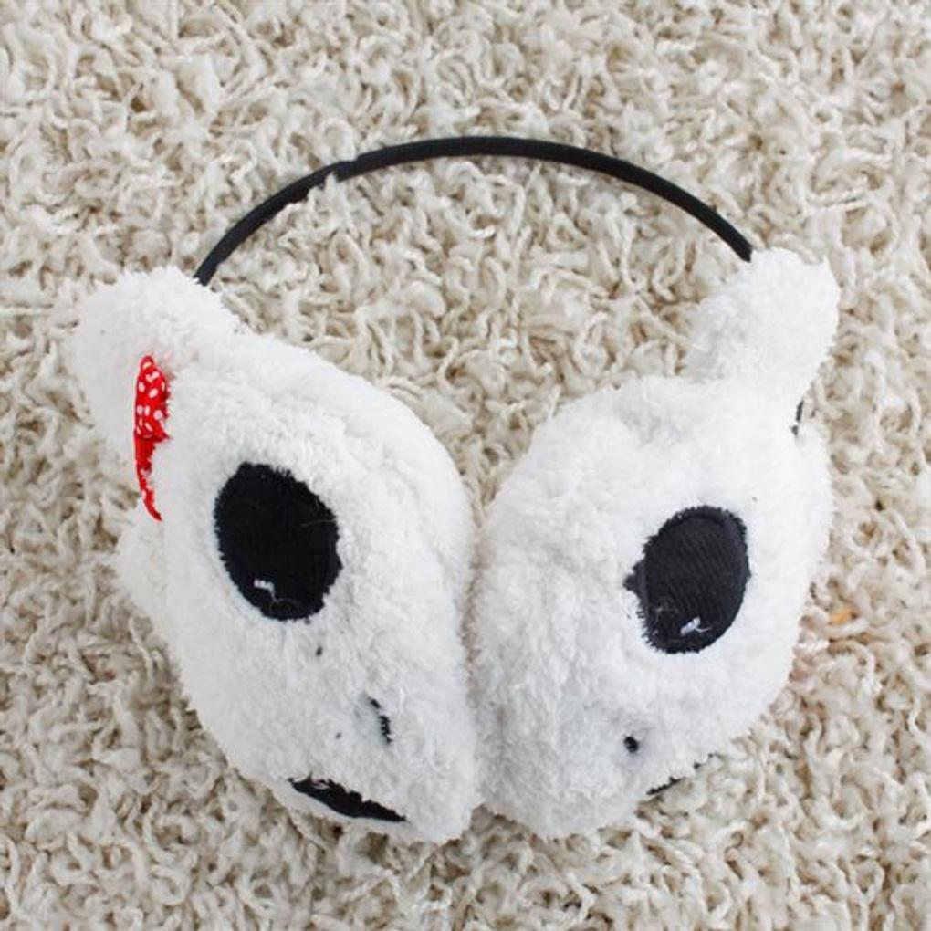 Teddy Bear Earmuffs with Ribbon