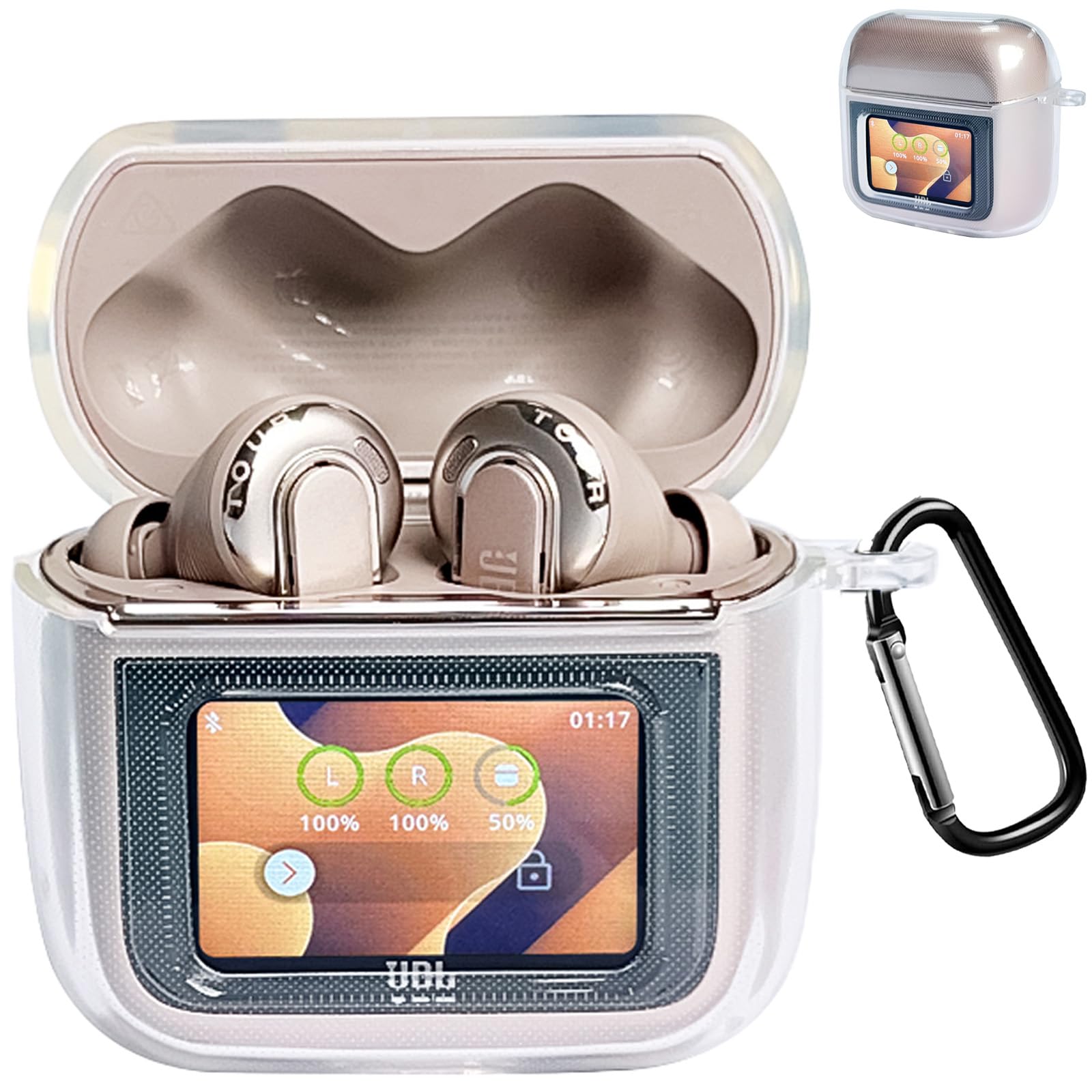 AIYYXX 2024 Усиленный чехол для JBL Tour Pro 2, совместимый с JBL Tour Pro, из жидкого силикона, беспроводной, мягкий, чехол для JBL Tour Pro 2 с брелоком, 2, Чехол,