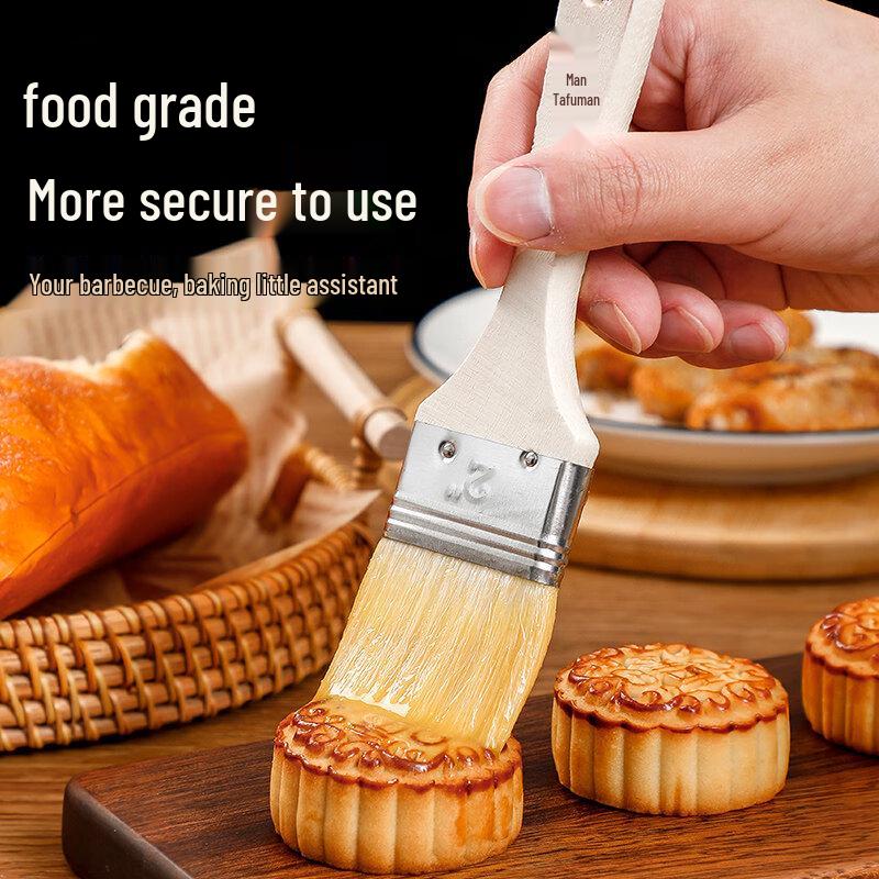 Basting- och bakpensel av livsmedelsgodkänd ull