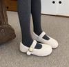 Design Fur Women Mary Jane Shoes Concise Keep Warm Outdoor Shoes Ladies Comfort Cotton Flats Shoes
