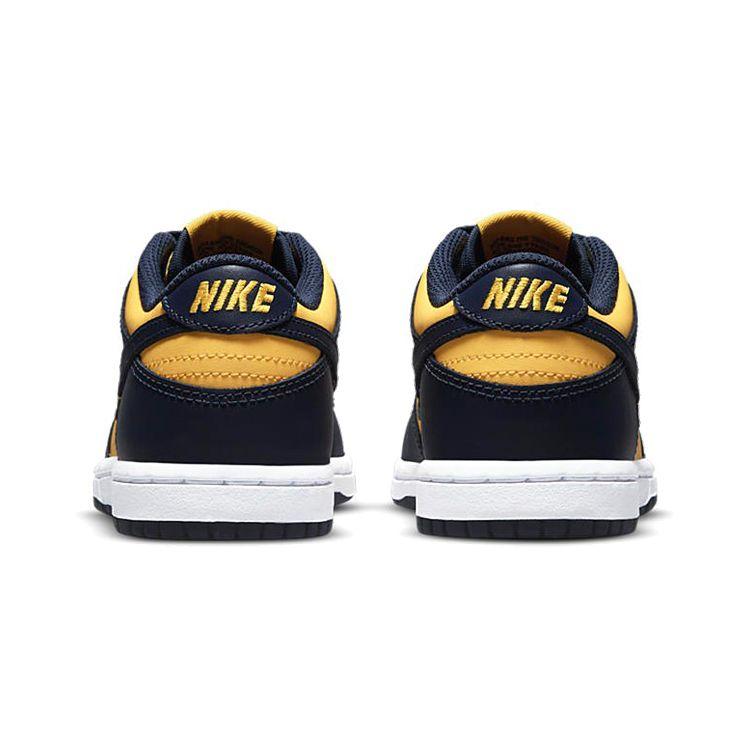 Nike Dunk Low PS Michigan 2021 Kids Sneakers Blue Varsity-Maize Midnight-Navy CW1588-700